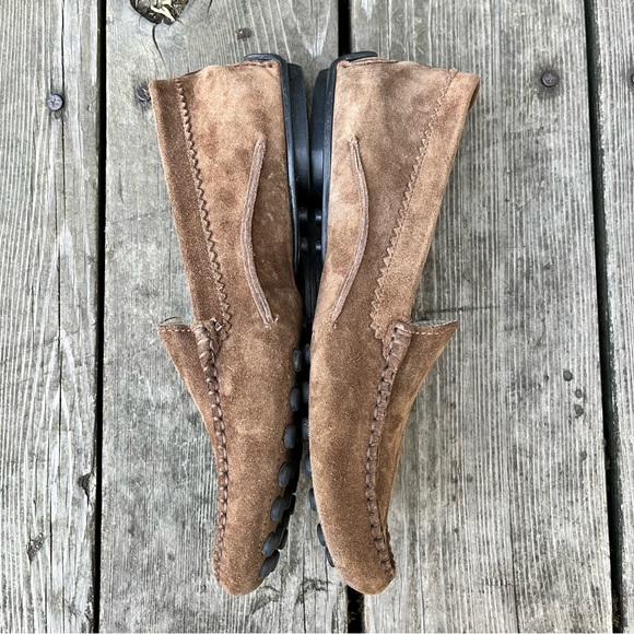 French Sole fs/ny Women’s Stella Suede Brown Moccasin Shoes Sz 39 - Picture 7 of 15